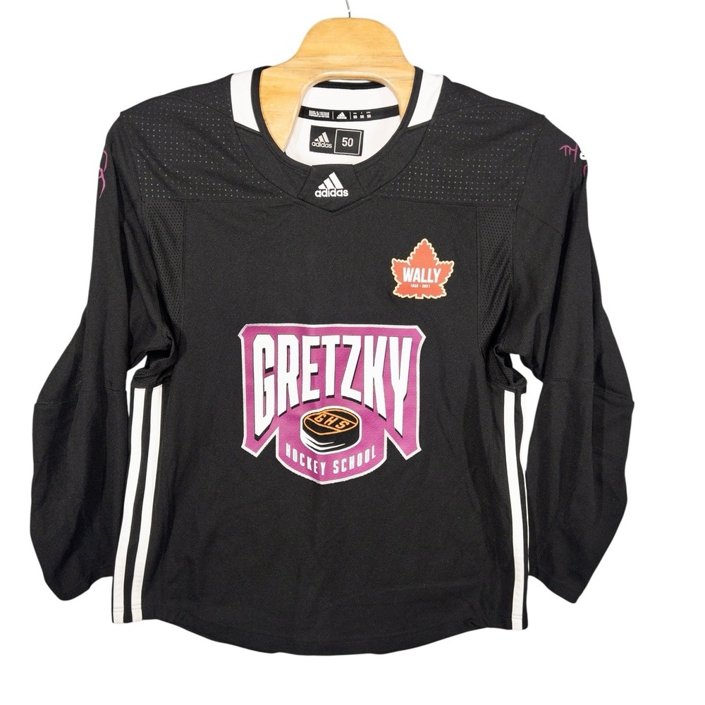 Adidas Wayne Gretzky Hockey School Jersey‎ Mens 50 Fight Strap NHL #99 LA Kings - Picture 2 of 12